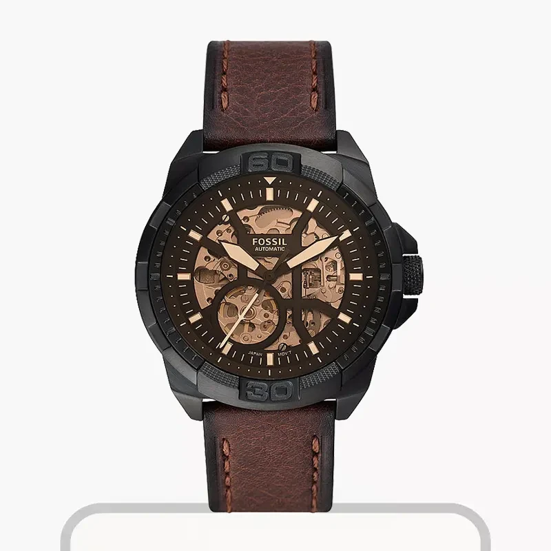 Fossil Bronson Automatic Brown LiteHide™ Leather Men's Watch  ME3219